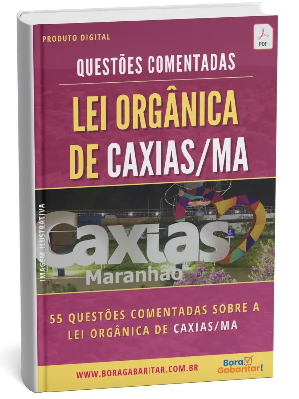 Capa Caderno Legislação Caxias/MA