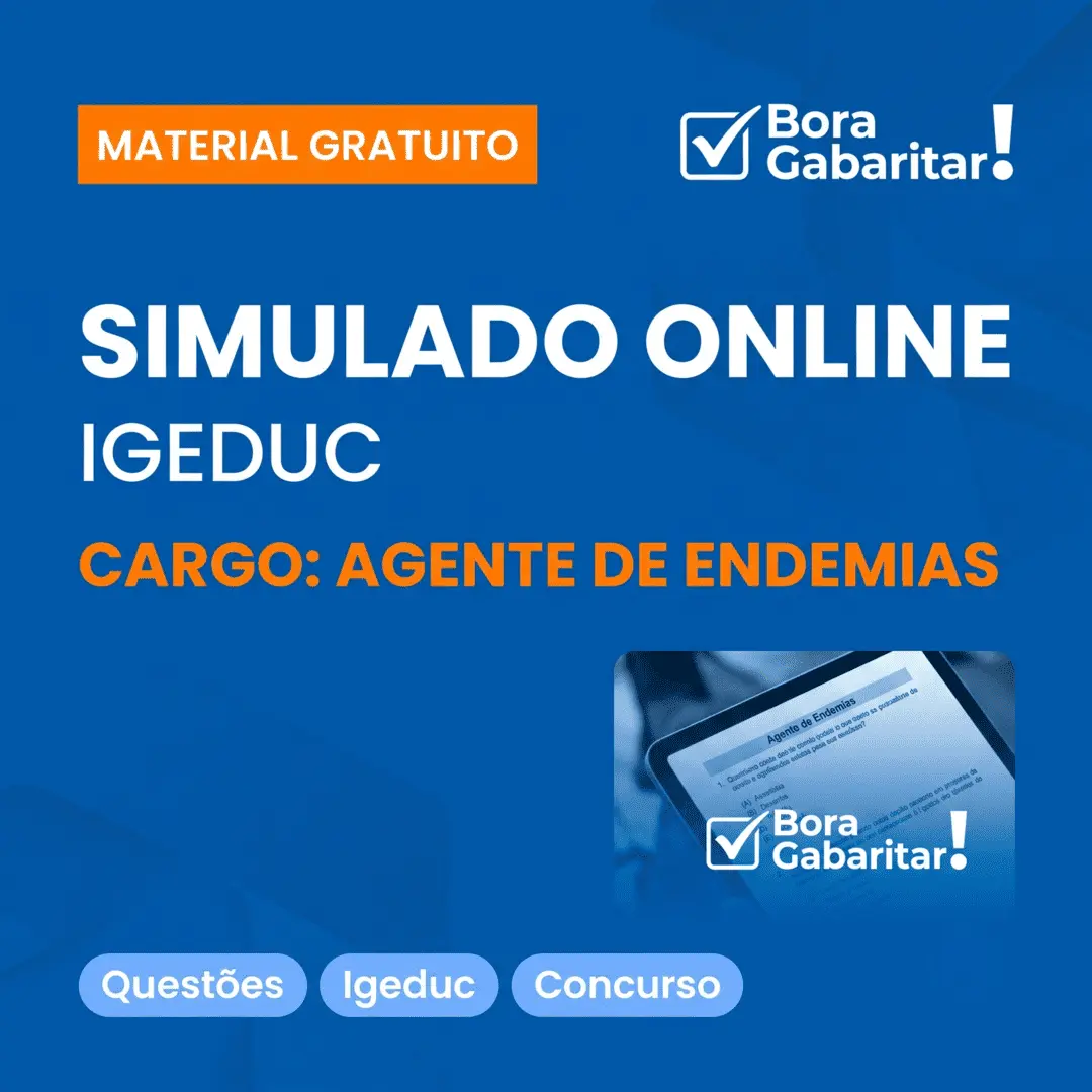 SIMULADO ONLINE: AGENTE DE ENDEMIAS - IGEDUC